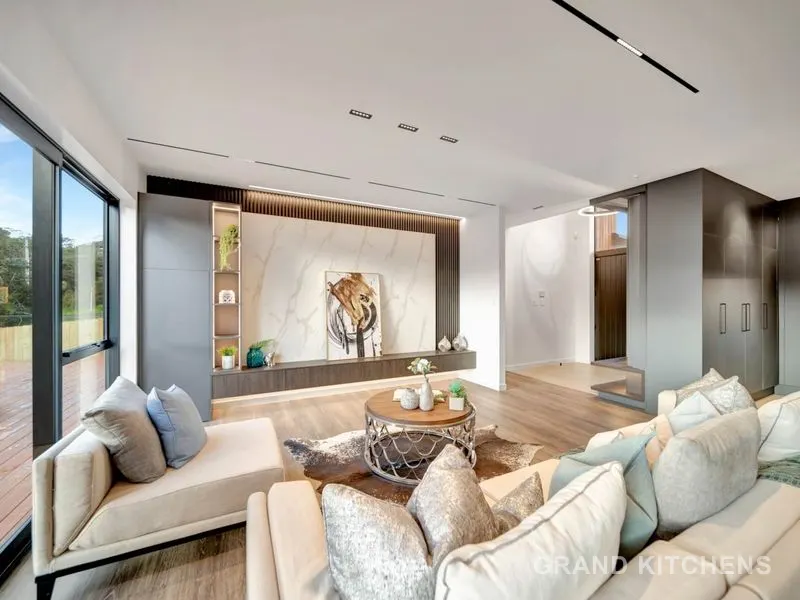 Grand Kitchens tv wall project